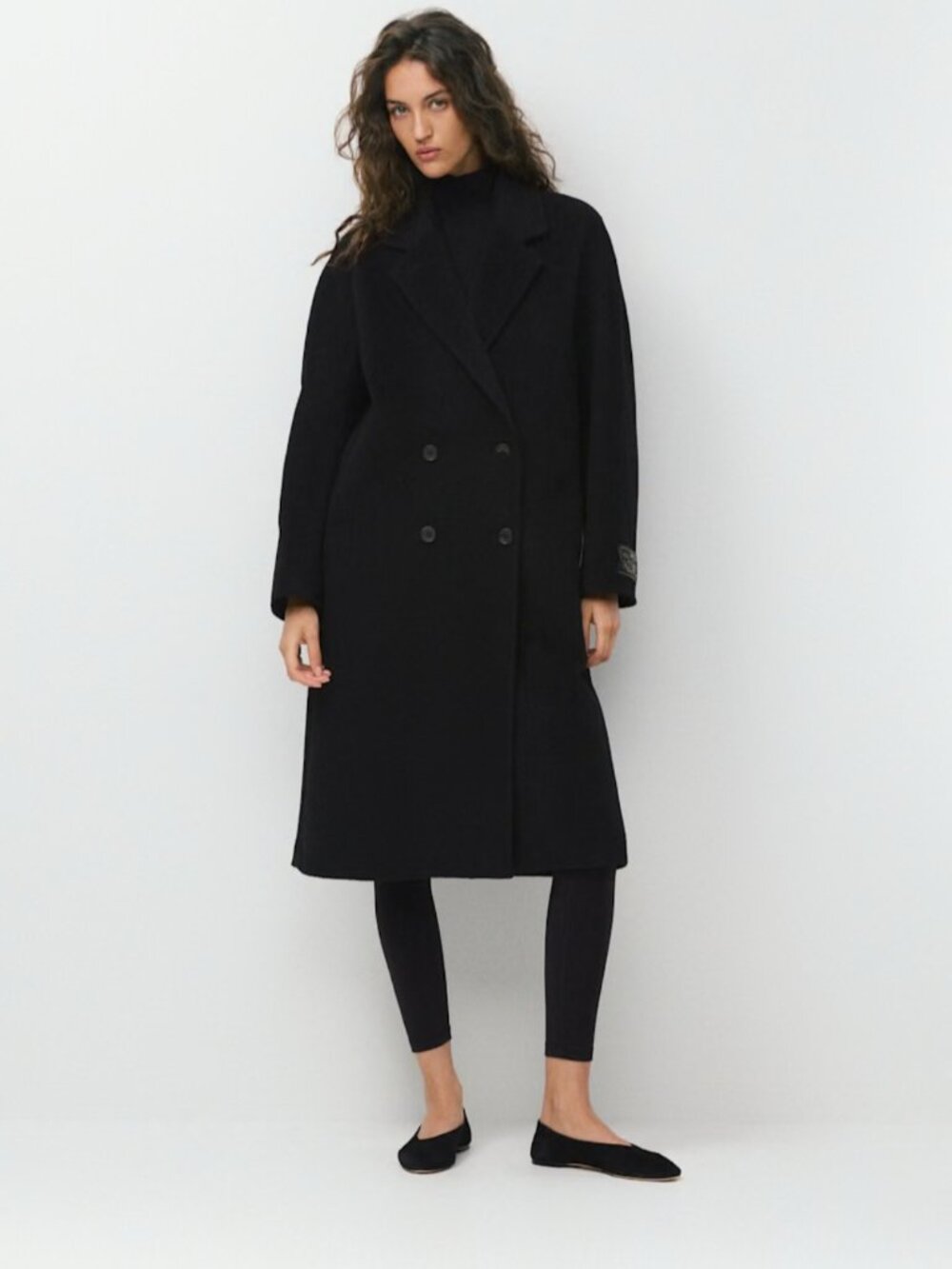 NWT Aritzia BABATON The Slouch Coat - (Re)Camel Wool Black